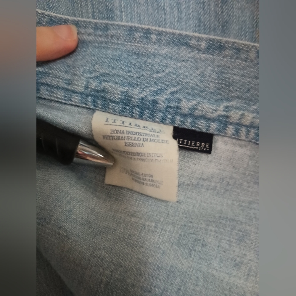 💙 Vintage '90s Versace Denim Western Button-Down Shirt - Picture 15 of 15